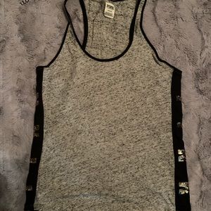 VS Pink Racer Back Tank Top